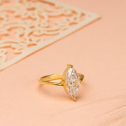 2.30ct Marquise Diamond 4 Prongs Iconic Solitaire Engagement Ring | IGI Certified | Custom Gold |