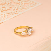 Heart 2.33tcw Lab-Grown Diamond Engagement Ring | Ethical 3-Stone | IGI | Custom Gold |