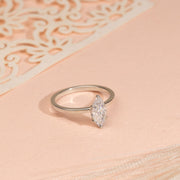 1.00CT Marquise Moissanite Diamond Engagement Ring, Marquise Moissanite Solitaire Engagement Ring, Wedding Ring, Anniversary Ring.