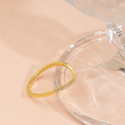 Round Colourless Moissanite Band | Wedding Band | Curved Band | Stackable Band | Half Eternity Band.
