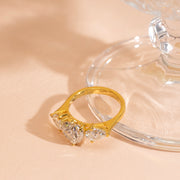 Heart 2.33tcw Lab-Grown Diamond Engagement Ring | Ethical 3-Stone | IGI | Custom Gold |
