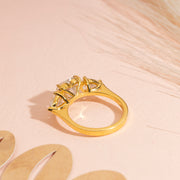 Heart 2.33tcw Lab-Grown Diamond Engagement Ring | Ethical 3-Stone | IGI | Custom Gold |