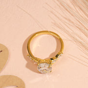 2.50ct Oval Shape Moissanite Diamond Ring, Side Pear Cut Moissanite, Wedding Anniversary Ring, Promise Ring.