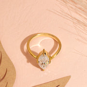 2.30ct Marquise Diamond 4 Prongs Iconic Solitaire Engagement Ring | IGI Certified | Custom Gold |