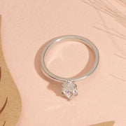 1.00CT Marquise Moissanite Diamond Engagement Ring, Marquise Moissanite Solitaire Engagement Ring, Wedding Ring, Anniversary Ring.