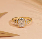 2.16tct Oval Lab Diamond Engagement Ring | IGI Certified | Custom Gold |