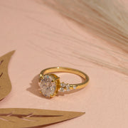 2.16tct Oval Lab Diamond Engagement Ring | IGI Certified | Custom Gold |