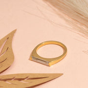 0.70ct Baguette Lab Grown Diamond Minimal  Engagement Ring | E-F Color | Custom Gold |