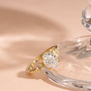 2.16tct Oval Lab Diamond Engagement Ring | IGI Certified | Custom Gold |