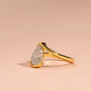 2.00ct Pear Diamond East-West Set Engagement Ring | IGI Certified | Custom Gold |