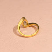 2.00ct Pear Diamond East-West Set Engagement Ring | IGI Certified | Custom Gold |