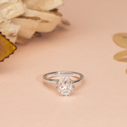 3.00ct Oval Lab Diamond Iconic Claw Solitaire Engagement Ring | IGI Certified | Custom Gold |