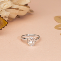 3.00ct Oval Lab Diamond Iconic Claw Solitaire Engagement Ring | IGI Certified | Custom Gold |