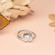 Oval 2.17tcw Lab Diamond Ocean Waves Inspired Engagement Ring | Ethical 3-Stone | IGI | Custom Gold |