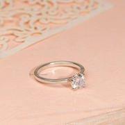 1.00ct Round Lab Grown Diamond Solitaire Ring | D-E-F, VVS-VS Clarity | IGI Certified | Custom Gold