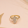 4.16tct Marquise Lab Diamond Cluster Accents Engagement Ring | IGI Certified | Custom Gold |