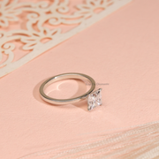 1.00ct Princess Lab Grown Diamond Solitaire Ring | D-E-F, VVS-VS Clarity | IGI Certified | Custom Gold