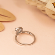 1.35ct Round Lab Grown Diamond Engagement Ring | Hidden Halo | IGI Certified