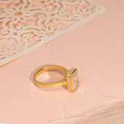 2.60tct Radiant Lab Diamond Bezel with Hidden Halo Engagement Ring | IGI Certified | Custom Gold |