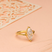 2.30ct Marquise Diamond 4 Prongs Iconic Solitaire Engagement Ring | IGI Certified | Custom Gold |