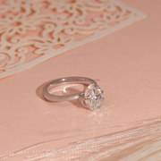 3.00ct Oval Lab Diamond Iconic Claw Solitaire Engagement Ring | IGI Certified | Custom Gold |