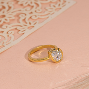 2.00ct Pear Lab Diamond Iconic 8-Claw Bezel Solitaire Engagement Ring | IGI Certified | Custom Gold |