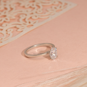 1.00ct Oval Lab Grown Diamond Solitaire Ring | D-E-F, VVS-VS Clarity | IGI Certified | Custom Gold