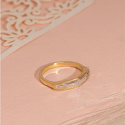 0.80tcw Custom Tapper Baguette Lab Grown Diamond Vintage Engagement Ring | Custom Gold |