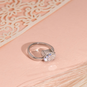Oval 2.17tcw Lab Diamond Ocean Waves Inspired Engagement Ring | Ethical 3-Stone | IGI | Custom Gold |