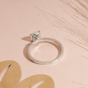 1.00ct Princess Lab Grown Diamond Solitaire Ring | D-E-F, VVS-VS Clarity | IGI Certified | Custom Gold