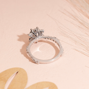 2.18tcw Round Lab Diamond Halo Engagement Ring | Vintage Gold | IGI Certified