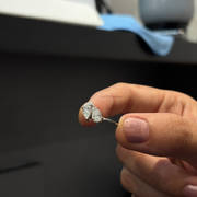 1.20 CT Pear Moissanite Diamond Engagement Ring, Toi Et Moi Style Moissanite Diamond Ring