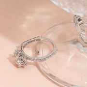 2.18tcw Round Lab Diamond Halo Engagement Ring | Vintage Gold | IGI Certified