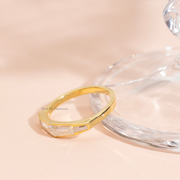 0.80tcw Custom Tapper Baguette Lab Grown Diamond Vintage Engagement Ring | Custom Gold |