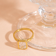 2.60tct Radiant Lab Diamond Bezel with Hidden Halo Engagement Ring | IGI Certified | Custom Gold |