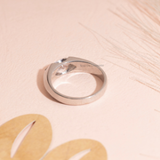 1ct Marquise Lab Diamond East-West Solitaire Ring | IGI Certified |