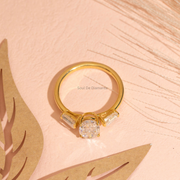 Oval 2.90tcw Lab Diamond Engagement Ring | Ethical 3-Stone | D-E-F, VVS-VS Clarity | IGI | Custom Gold |