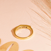0.80tcw Custom Tapper Baguette Lab Grown Diamond Vintage Engagement Ring | Custom Gold |