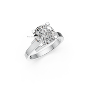 2.00ct Round Lab Diamond Iconic Claw Solitaire Engagement Ring | IGI Certified | Custom Gold |