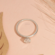 1.00ct Pear Lab Grown Diamond Solitaire Ring | D-E-F, VVS-VS Clarity | IGI Certified | Custom Gold