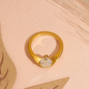 2.00ct Oval Lab Grown Diamond Engagement Ring | D-E-F Color, VVS-VS, Clarity | IGI Certified