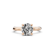 1.00ct Round Lab Grown Diamond Solitaire Ring | D-E-F, VVS-VS Clarity | IGI Certified | Custom Gold