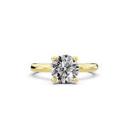 1.00ct Round Lab Grown Diamond Solitaire Ring | D-E-F, VVS-VS Clarity | IGI Certified | Custom Gold