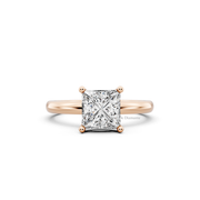 1.00ct Princess Lab Grown Diamond Solitaire Ring | D-E-F, VVS-VS Clarity | IGI Certified | Custom Gold