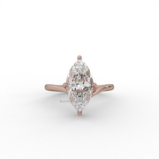 2.30ct Marquise Diamond 4 Prongs Iconic Solitaire Engagement Ring | IGI Certified | Custom Gold |