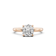 1.00ct Cushion Lab Grown Diamond Solitaire Ring | D-E-F, VVS-VS Clarity | IGI Certified | Custom Gold