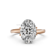 3.00ct Oval Lab Diamond Iconic Claw Solitaire Engagement Ring | IGI Certified | Custom Gold |