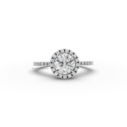 1.35ct Round Lab Grown Diamond Engagement Ring | Hidden Halo | IGI Certified