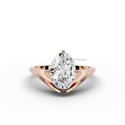 2.00ct Oval Lab Grown Diamond Engagement Ring | D-E-F Color, VVS-VS, Clarity | IGI Certified