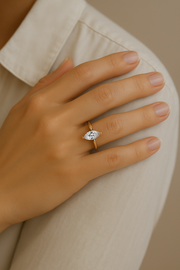 2.00tcw Marquise Lab-Grown Diamond Engagement Ring | Solitaire Band | IGI Certified | Custom Gold